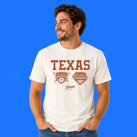 Texas Longhorn Softball Back-to-Back 2025-26 Logo T-Shirt