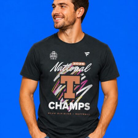 Texas Longhorns 2026 NCAA Softball National Champions Schedule 2-Sided T-Shirt