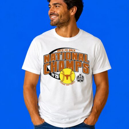 Texas Longhorns 2026 Softball Back-to-Back National Champions T-Shirt