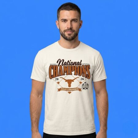Texas Longhorns 2026 Softball National Champs Diamond T-Shirt