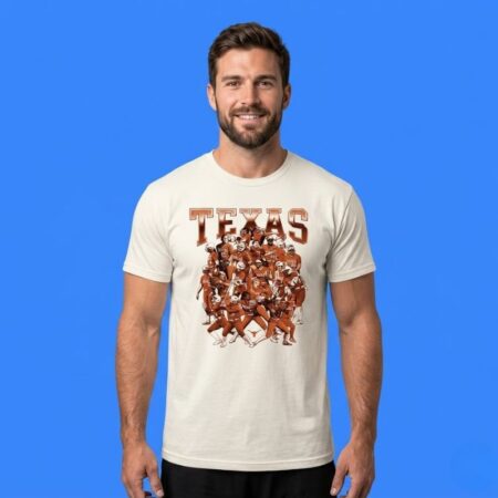 Texas Longhorns NCAA Softball Team Collage T-Shirt