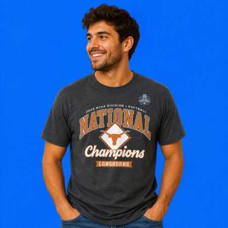 Texas Softball Back-to-Back 2026 NCAA National Champions Logo 2-Sided T-Shirt