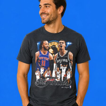 The Finals New York Knicks vs San Antonio Spurs Roster 2-Sided T-Shirt