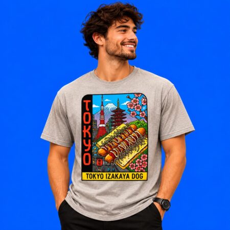 Tokyo Izakaya Dog Cartoon Shirt