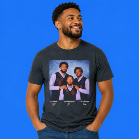 Towns Brunson Anunoby NY Knicks Awkward Family Photo Shirt