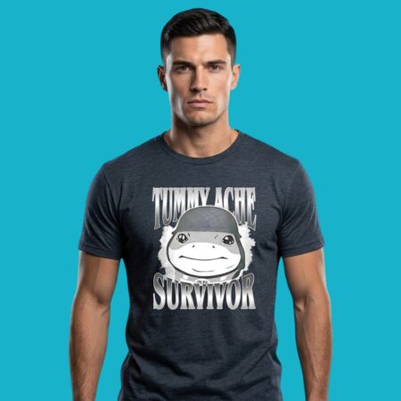 Tummy Ache Survivor Jeff The Land Shark Helmet Shirt