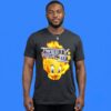 Tweety Metal III Surrounding Flames Edgy Graphic Print Shirt