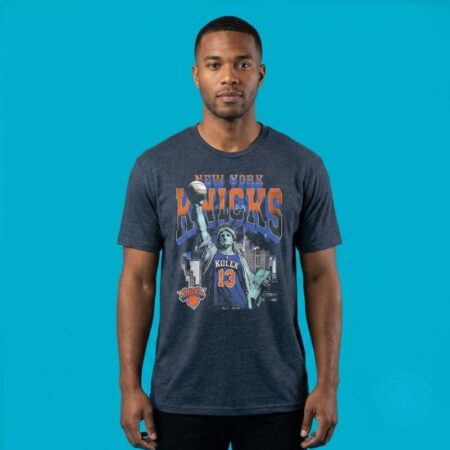 Tyler Kolek New York Knicks Statue Of Liberty Skyline Shirt