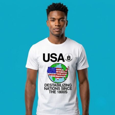 USA Flag Earth Destabilizing Since 1800