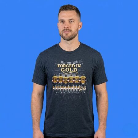 Vegas Golden Knights Forged In Gold 2026 Playoffs Shirt