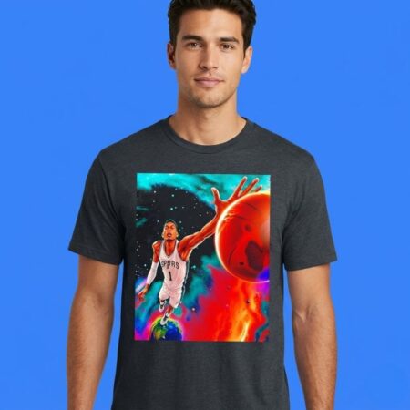 Victor Wembanyama Spurs Cosmic Dunk Shirt