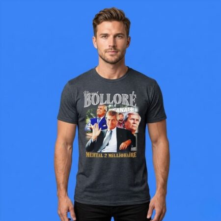 Vincent Bollore Mental 2 Millionaire 90s Bootleg Vintage Tee