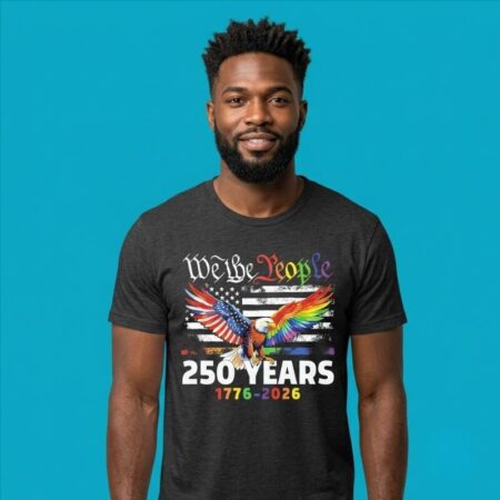 We The People 250 Years 1776-2026 Pride Eagle T-Shirt