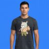 Werewolf Transformation Cartoon Graphic Shirt