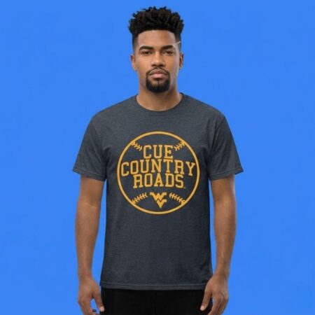 West Virginia Baseball Cue Country Roads Shirt