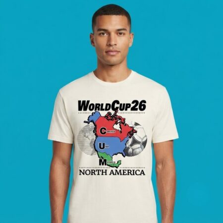 World Cup 2026 North America CUM Map Tee