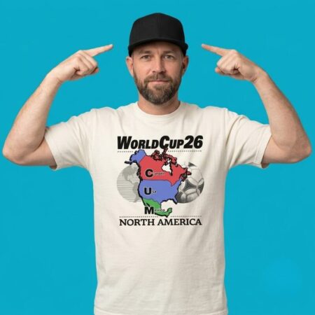 World Cup 2026 North America CUM Map Tee