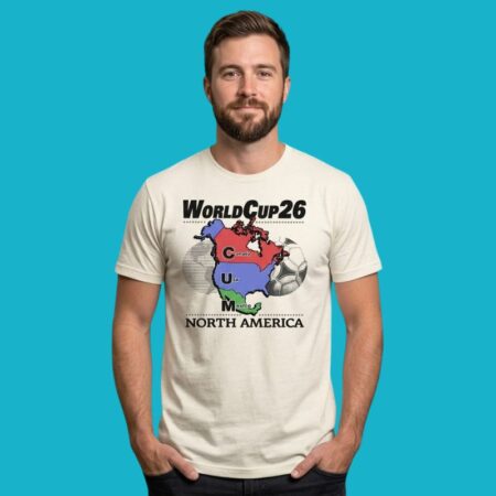World Cup 2026 North America Cum Map Parody Shirt