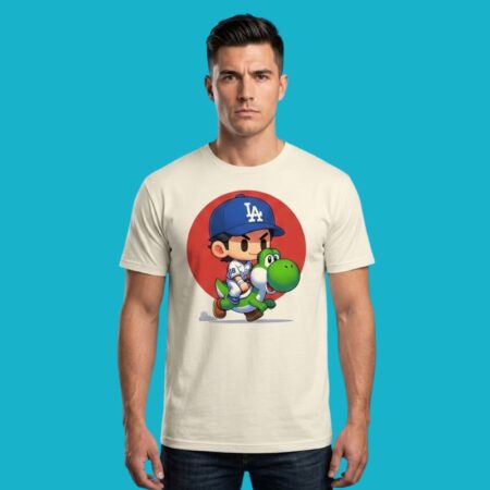 Yoshi Yoshinobu Yamamoto Dinosaurs LA Dodgers Shirt