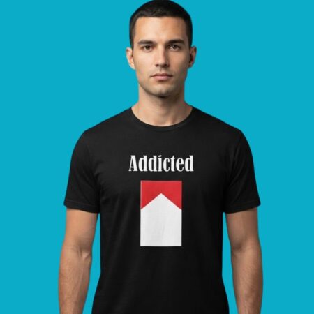 Addicted Cigarette Pack Minimalist Tee