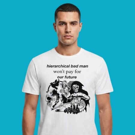 Anti Hierarchy Bold Satire Statement Graphic Tee