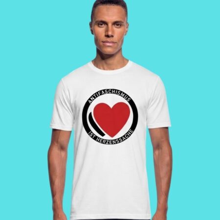 Antifascism Heart Statement Graphic Tee