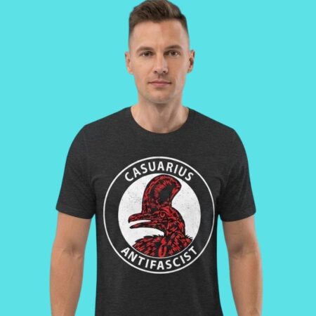 Antifascist Cassowary Political Action Graphic Tee