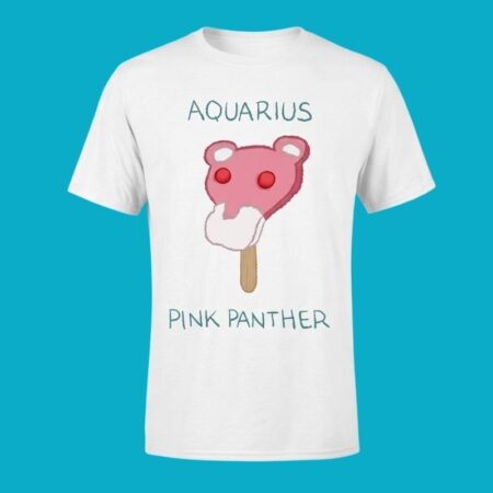 Aquarius Pink Panther Zodiac Ice Cream Tee