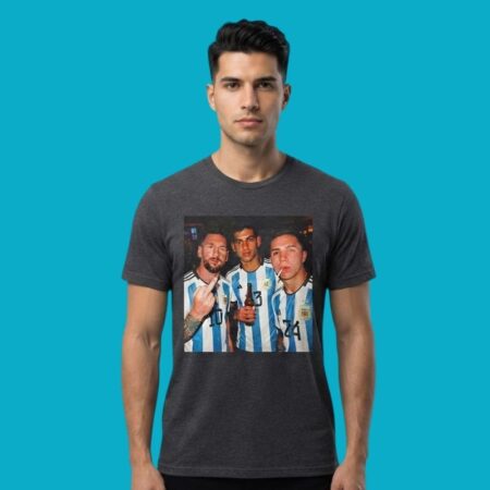Argentina Messi Romero Fernandez Smoking Beer Meme Shirt