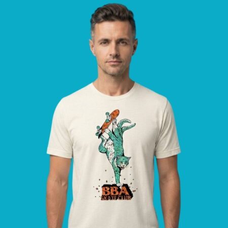 BBA Skate Club Cat Skateboard T-Shirt