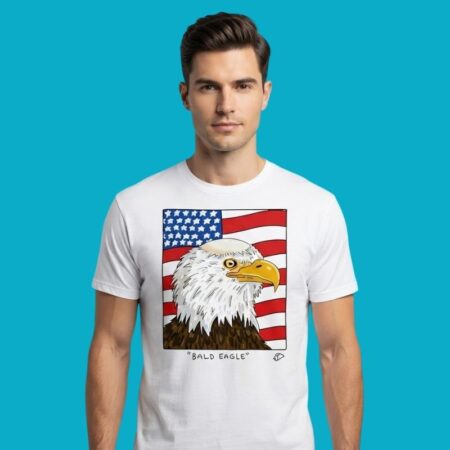 Bald Eagle Funny Patriotic Bird Pun Tee