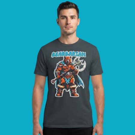 Bearbarian Warrior Bear With Battle Axe Shirt