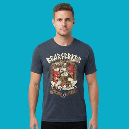 Bearserker Viking Warrior Berserker Bear Tee