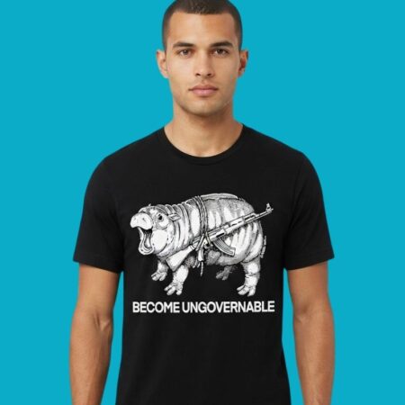 Become Ungovernable Hippo AK-47 Graphic Tee