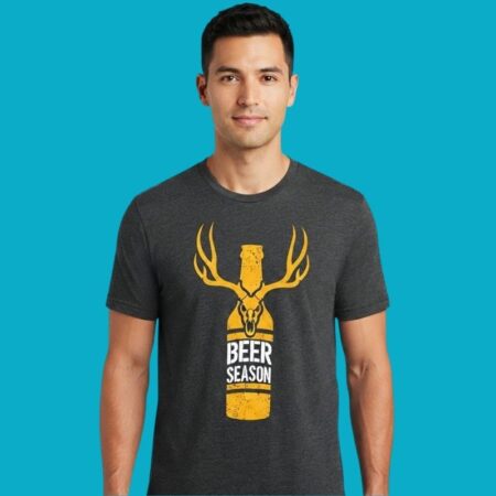 Beer Season Deer Antlers Hunting T-Shirt