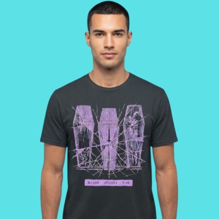 Black Metal Gothic Coffin Aesthetic Graphic Tee