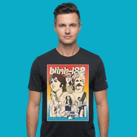 Blink-182 Band Members Collage T-Shirt