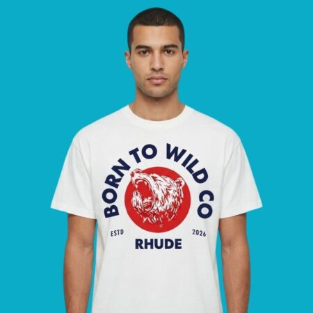 Born To Wild Co Rhude Estd 2026 Streetwear T-Shirt