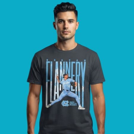 Boston Flannery 42 North Carolina Tar Heels Baseball Shirt