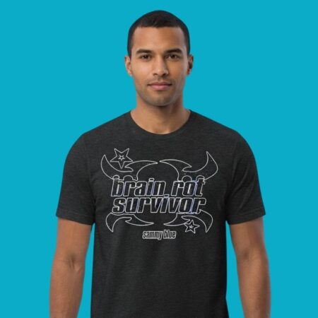 Brain Rot Survivor Sammy Blue Internet Culture Shirt