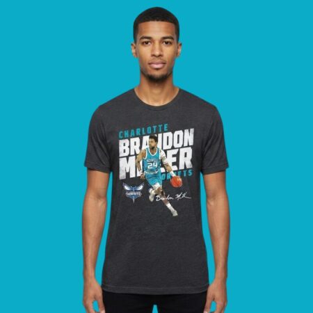 Brandon Miller Charlotte Hornets Basketball Signature Tee