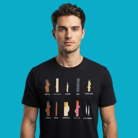 Brazil Japan UAE Thailand Africa India Amerika Colombia Stereotypes T-Shirt
