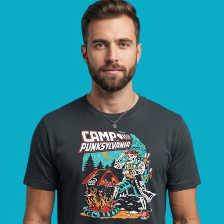 Camp Punksylvania Skeleton Punk Tee