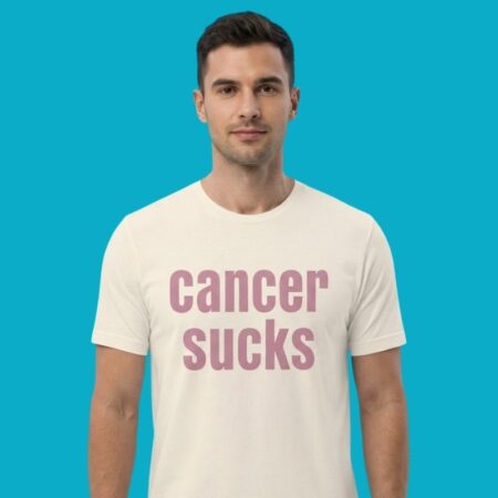 Cancer Sucks Pink Ribbon Support Tee