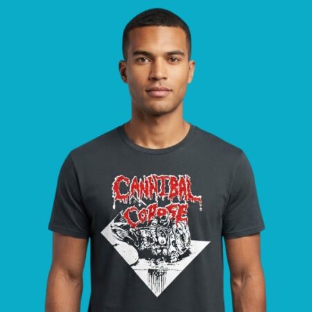 Cannibal Corpse Death Metal Skull Knife Tee