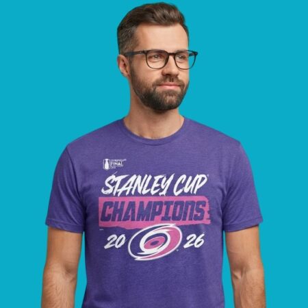 Carolina Hurricanes Charcoal 2026 Stanley Cup Champions Roster Shirt