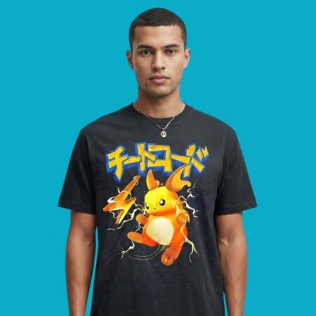 Cheatcode Raichu Lightning Bolt Pokemon Anime T-Shirt