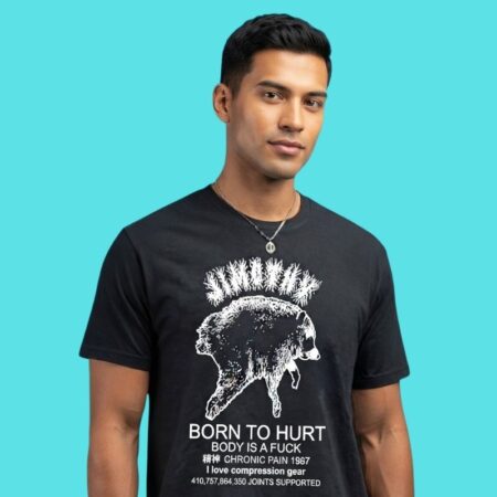 Chronic Pain Raccoon Relatable Humor Graphic Tee