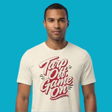Cincinnati Reds Tarps Off Game On Baseball Shirt