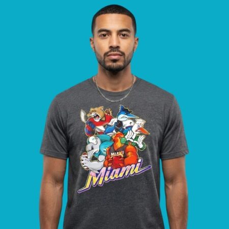 City Sports Team Mascots Collage Graphic Tee